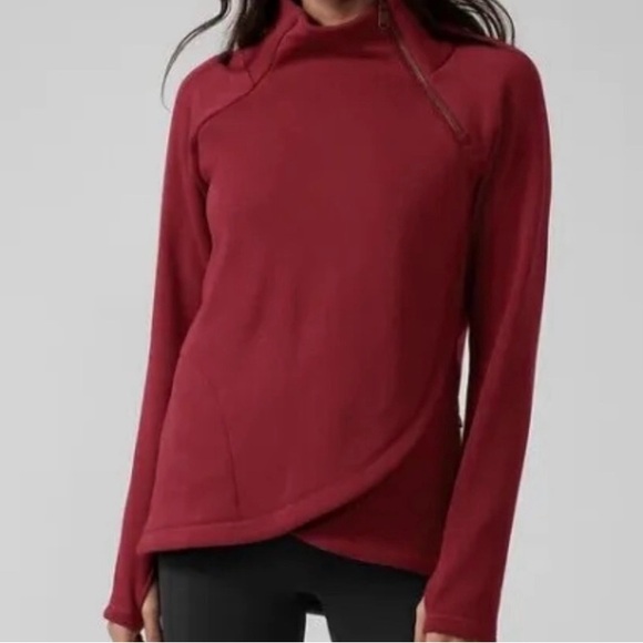 Athleta Cozy Karma Asym Pullover - Picture 2 of 3